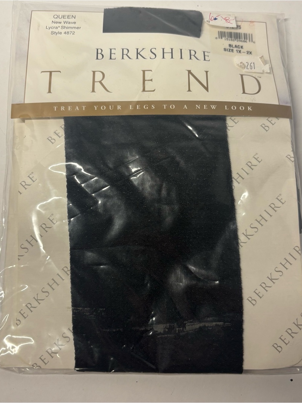Berkshire Trend Black Nee Wave Lycra Shimmer 1x 2 x style 4872